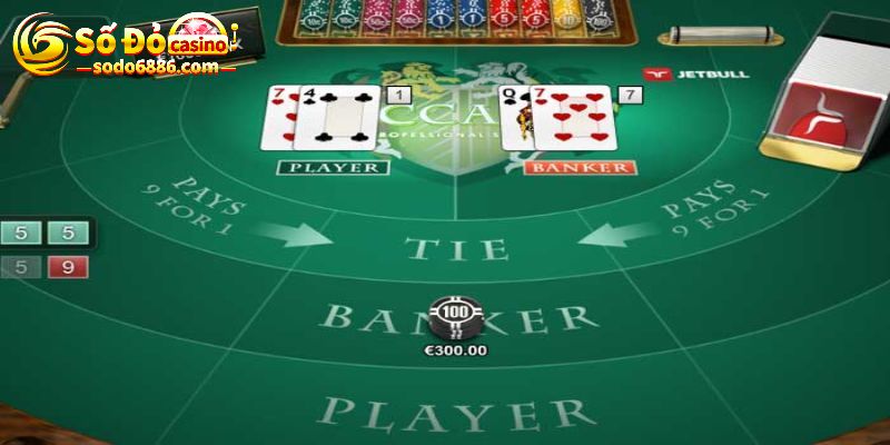 Quy tắc rút bài trong baccarat online Sodo Casino